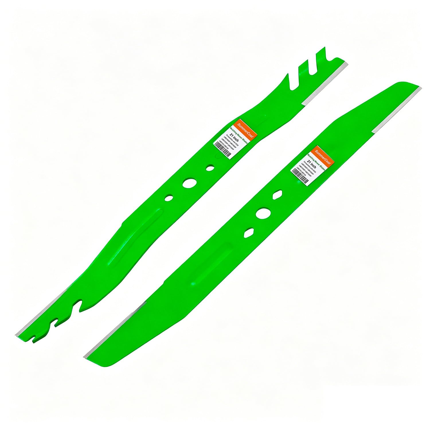 SummerCool 21" Mulching Blades Replace for EGO 21 Inch Mowers LM2130SP LM2135SP LM2156SP LM2150SP LM2130 LM2133,AB2101D Lawn Mower Replacement Blades 21 Inch,Green