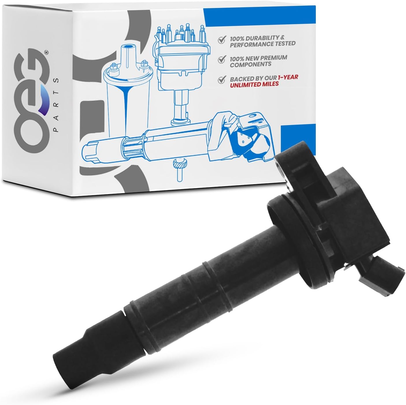 OEG Parts New Ignition Coil Compatible With 1999-2006 Lexus ES300 RX300 & Toyota Avalon Camry Highlander, Replaces 90080-19016, 90919-02234, 6731301, DMB1084, 450012