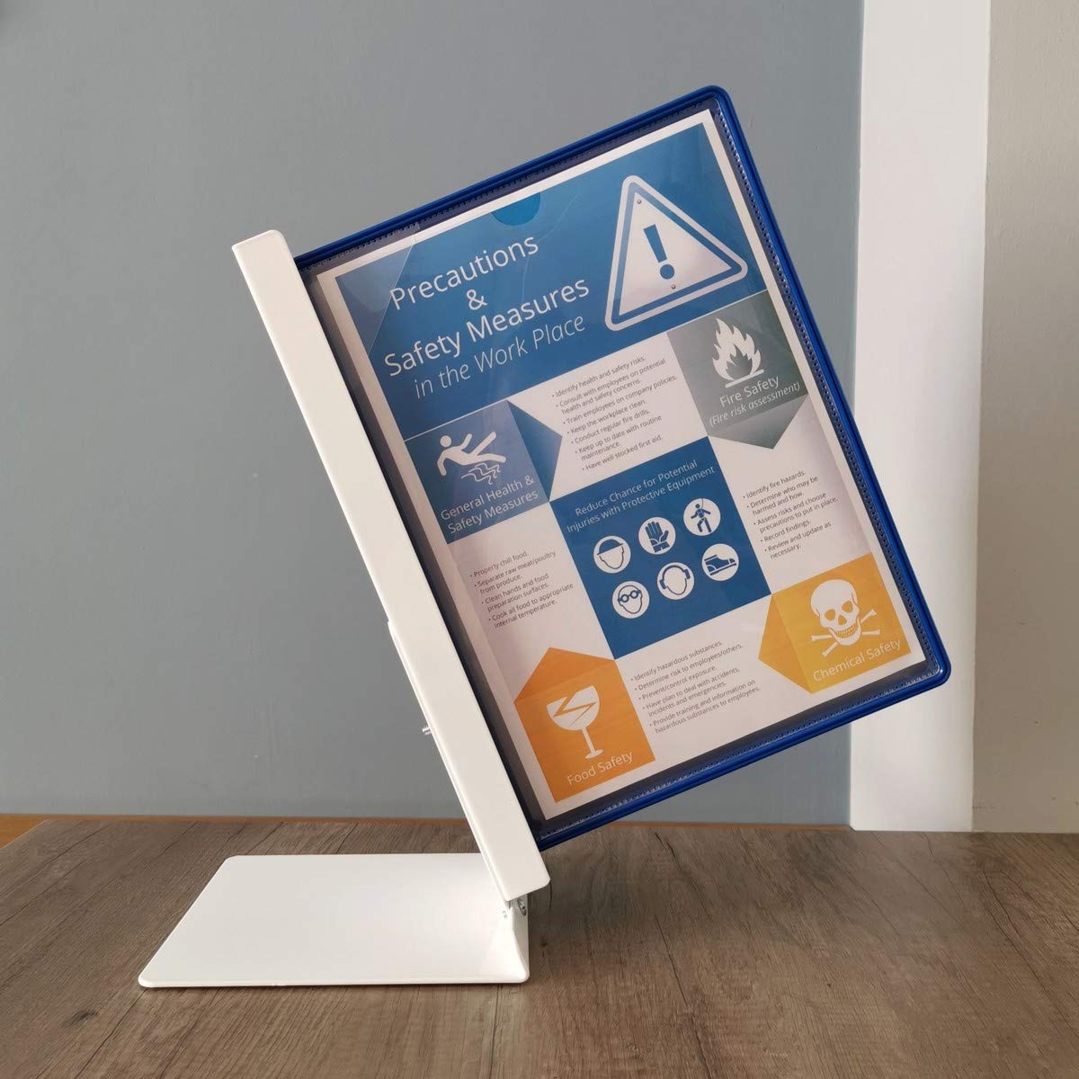 Leviatan Pannello di visualizzazione A4, PP, confezione da 10 pezzi, blu