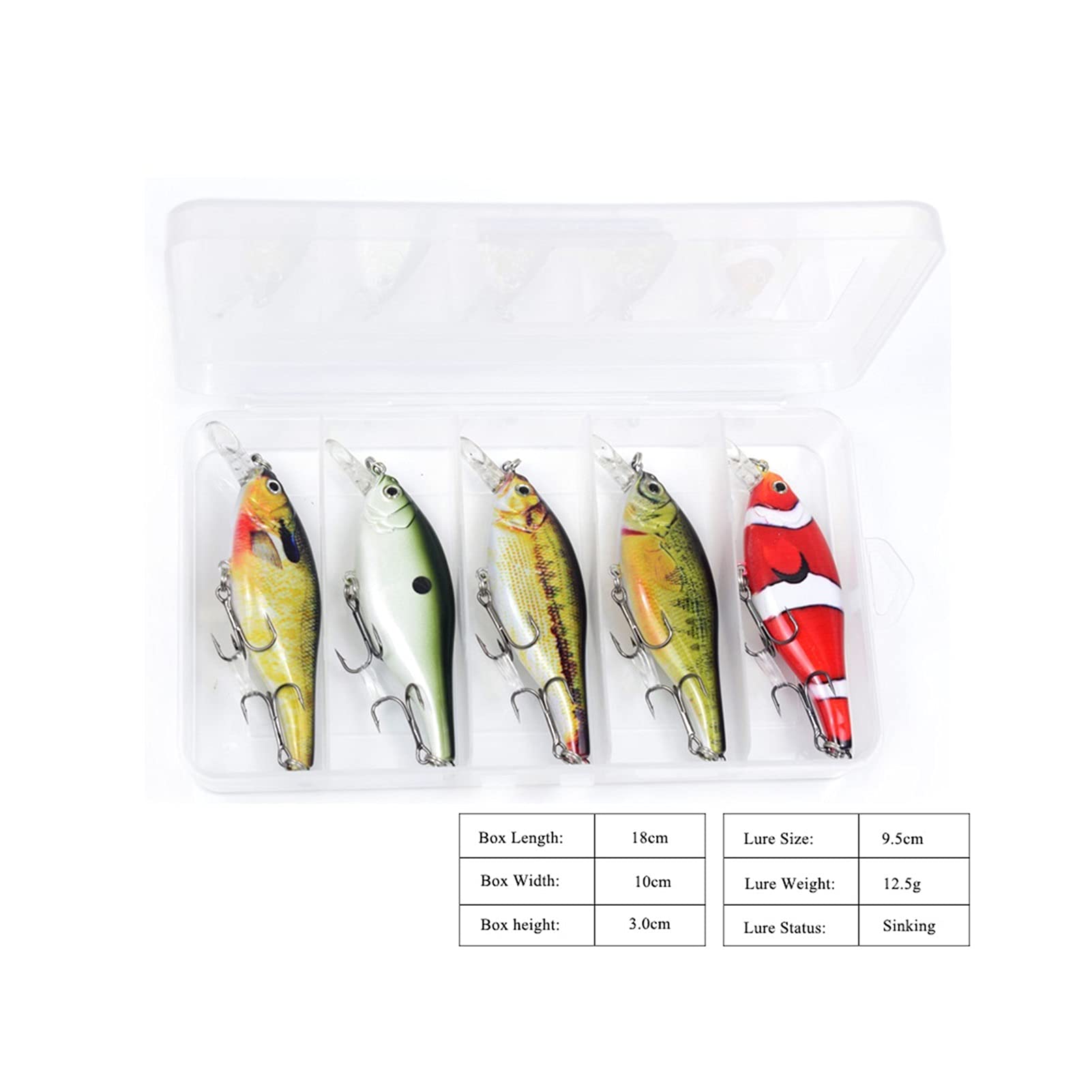 Señuelos de Pesca Señuelos de Pesca Buceo Wobblers Cebo Artificial Crankbait Pesca Switebait para Bass Trout Waterwater Freshwater Pesca 5pcs Cebos Artificiales