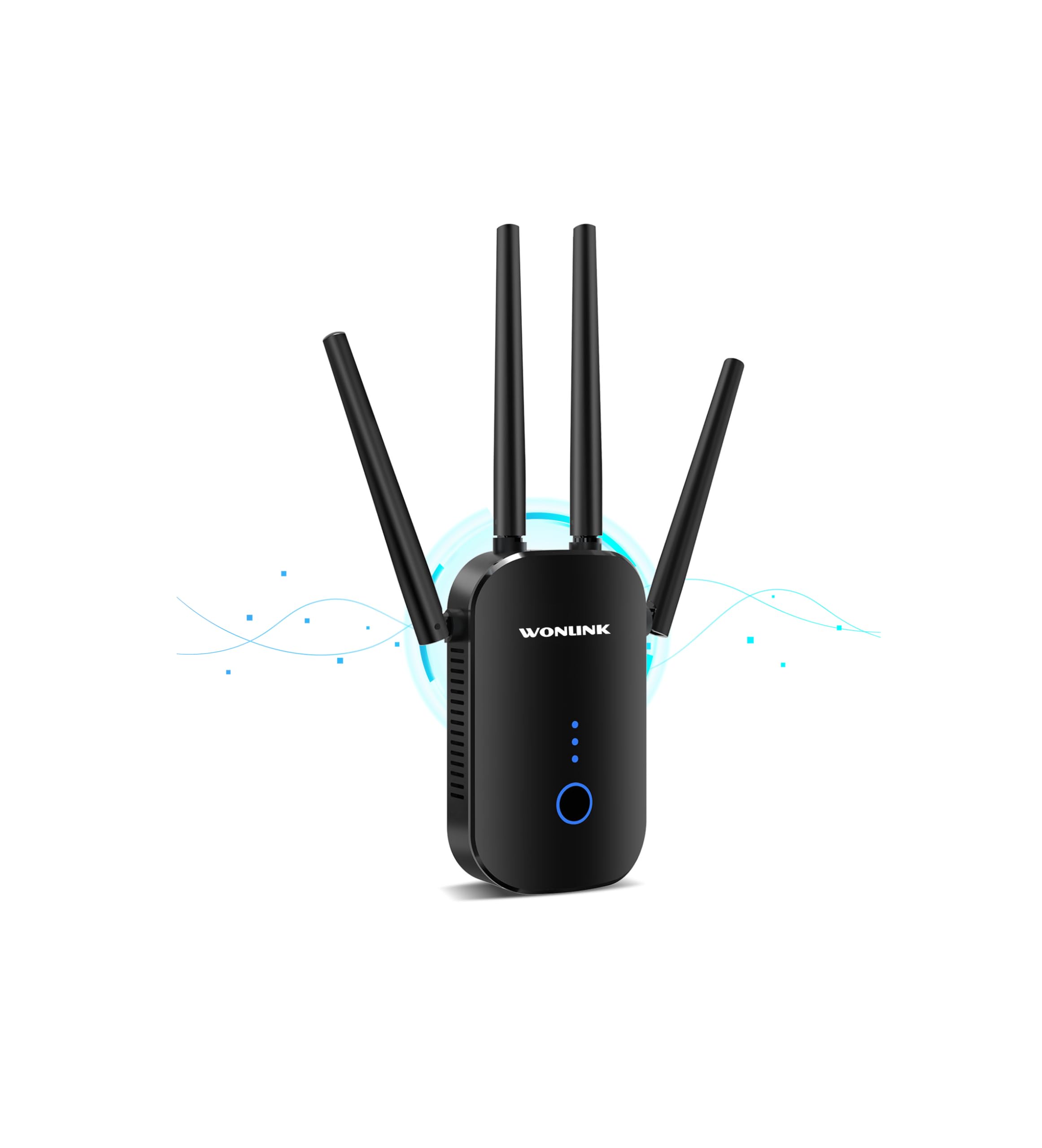 WONLINK Répéteur 2024 Nouveau Repeteur WiFi Puissant 1200Mbps Amplificateur WiFi Puissant, Double Bande 5GHz & 2.4GHz WiFi Extender Avec WPS, WiFi Booster Compatible Avec Toutes Les Box Internets