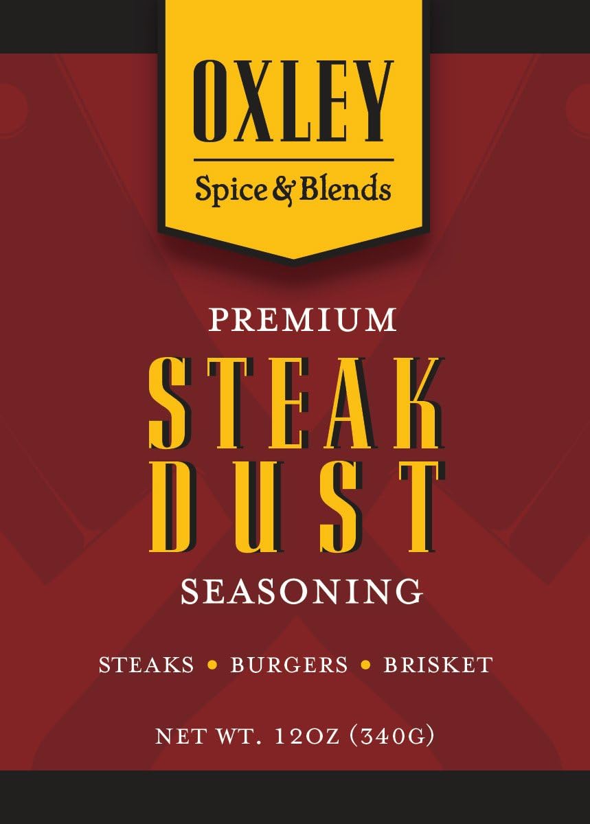 Steak Dust Seasoning Oxley Spice & Blends for Steak, Roast, Hamburgers, Brisket, Wild Game, Deer, Elk, Bison (Steak Dust)
