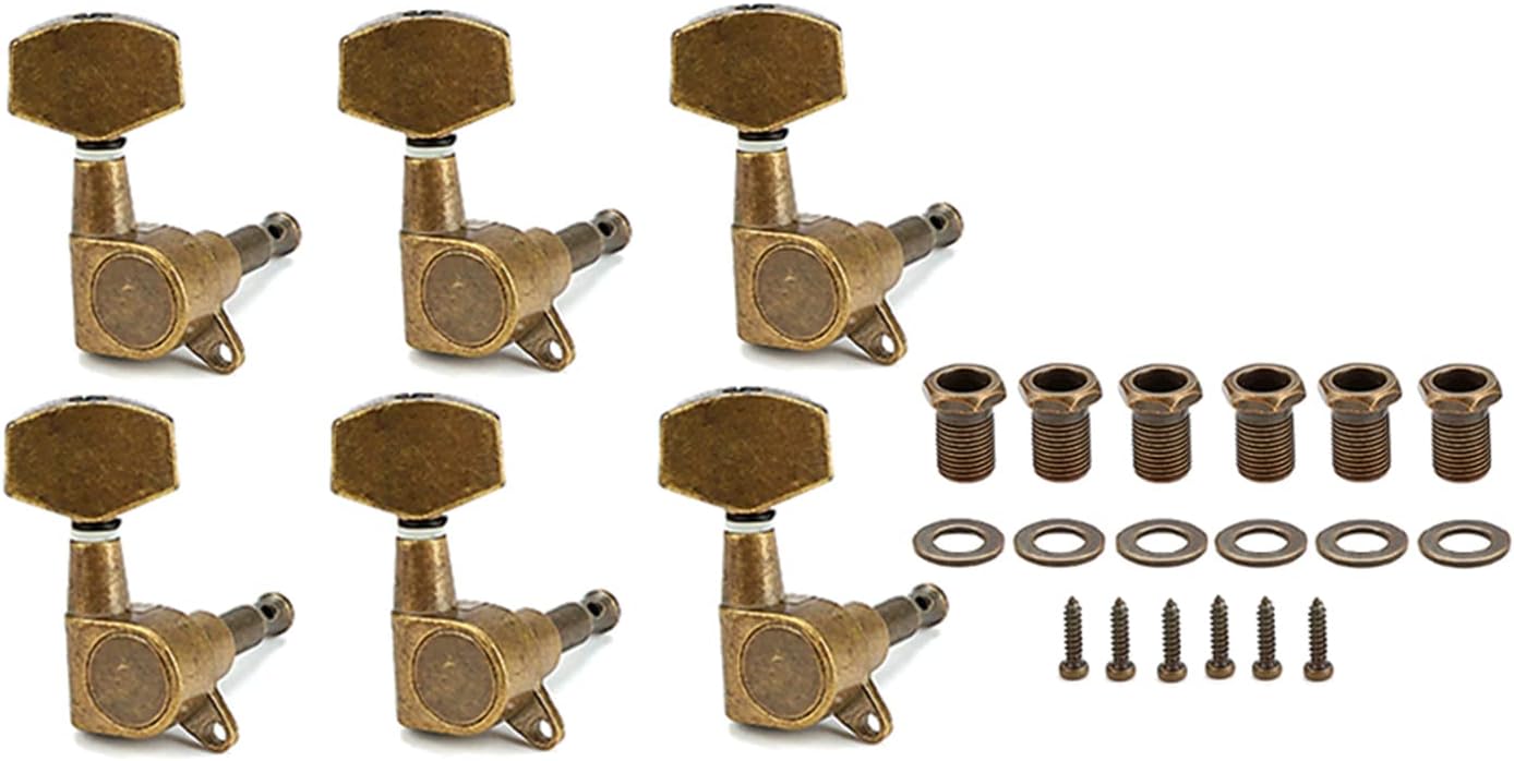 Classical Guitar Tuning Pegs Bronze Plated Machine Heads Tuning Keys