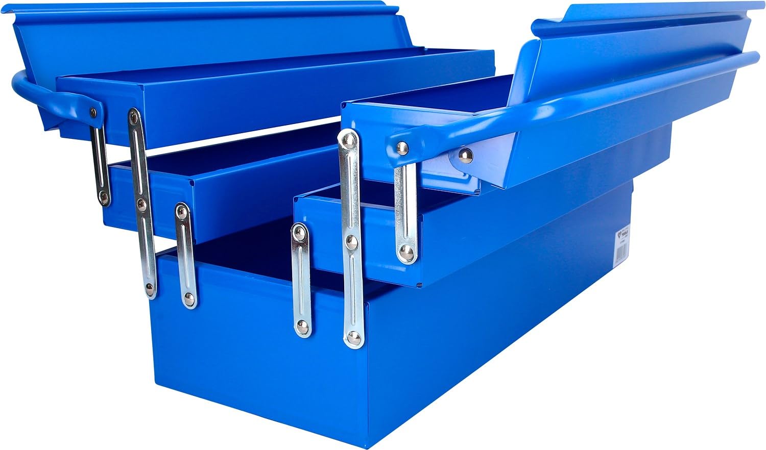BRILLIANT TOOLS BT150800 Caja de herramientas metálica, plegable [Powered by KS TOOLS]