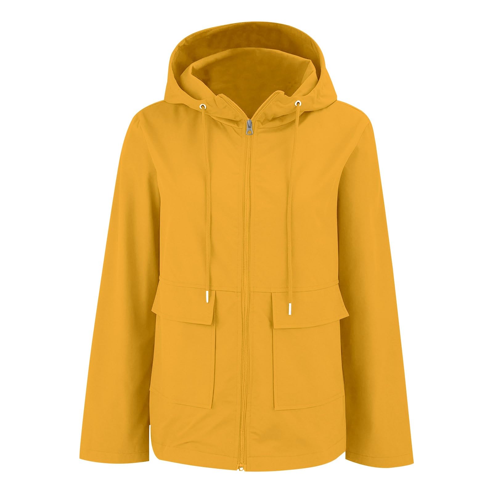 Chubasquero para mujer, resistente al agua, transpirable, chaqueta de entretiempo con capucha, chubasquero para trekking, chaqueta de softshell, plegable, deportiva, cortavientos, senderismo, chaqueta