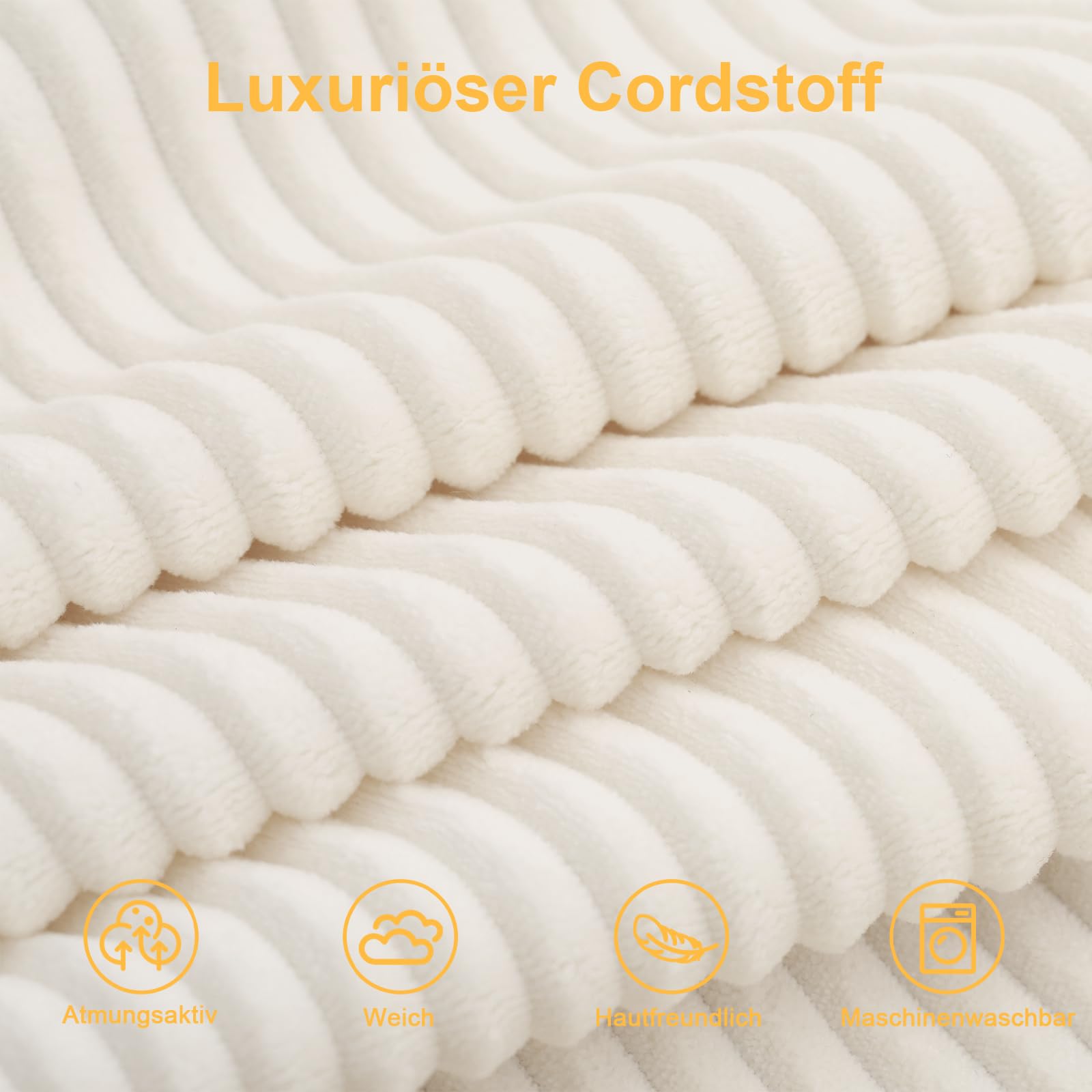 MeMoreCool Boneless Futon-Schlafsofa, faltbares Bodensofa mit Kissen, klappbares Cord-Schlafsofa, ausklappbares Zweisitzer-Sofa für Wohnzimmer und kleine Räume, Beige