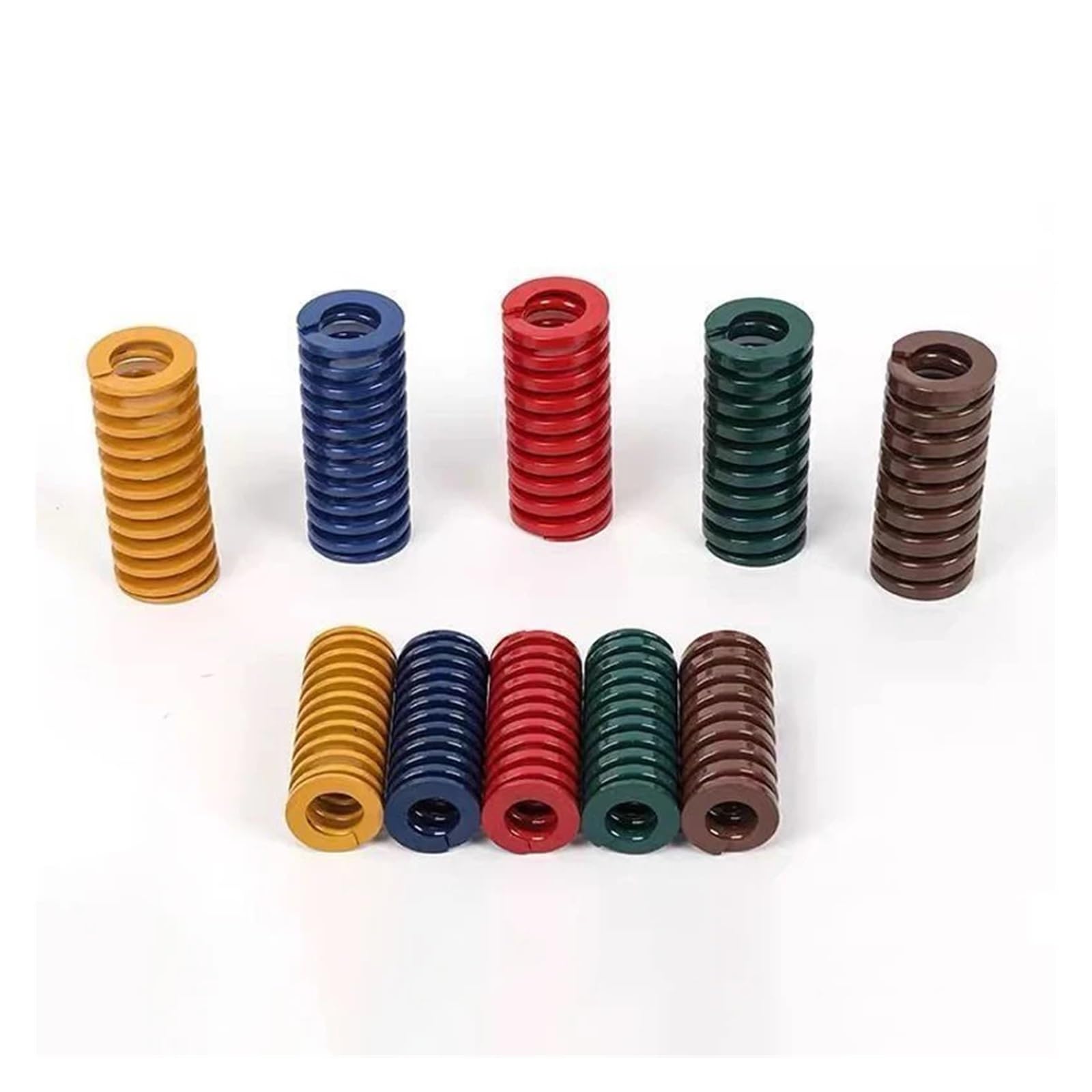 Ressort pour moule 3D Lot de 4 ressorts de compression en acier allié, diamètre extérieur 20 mm, diamètre intérieur 10 mm, longueur 20 à 200 mm(20x10x45mm,Green)