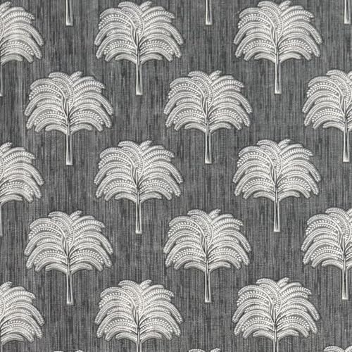 Image of Fashion String Elegant Tree 150 GSM Semi Transparent Eyelet Polyester Long Door Curtains - 9 Feet, Grey (Set of 2)