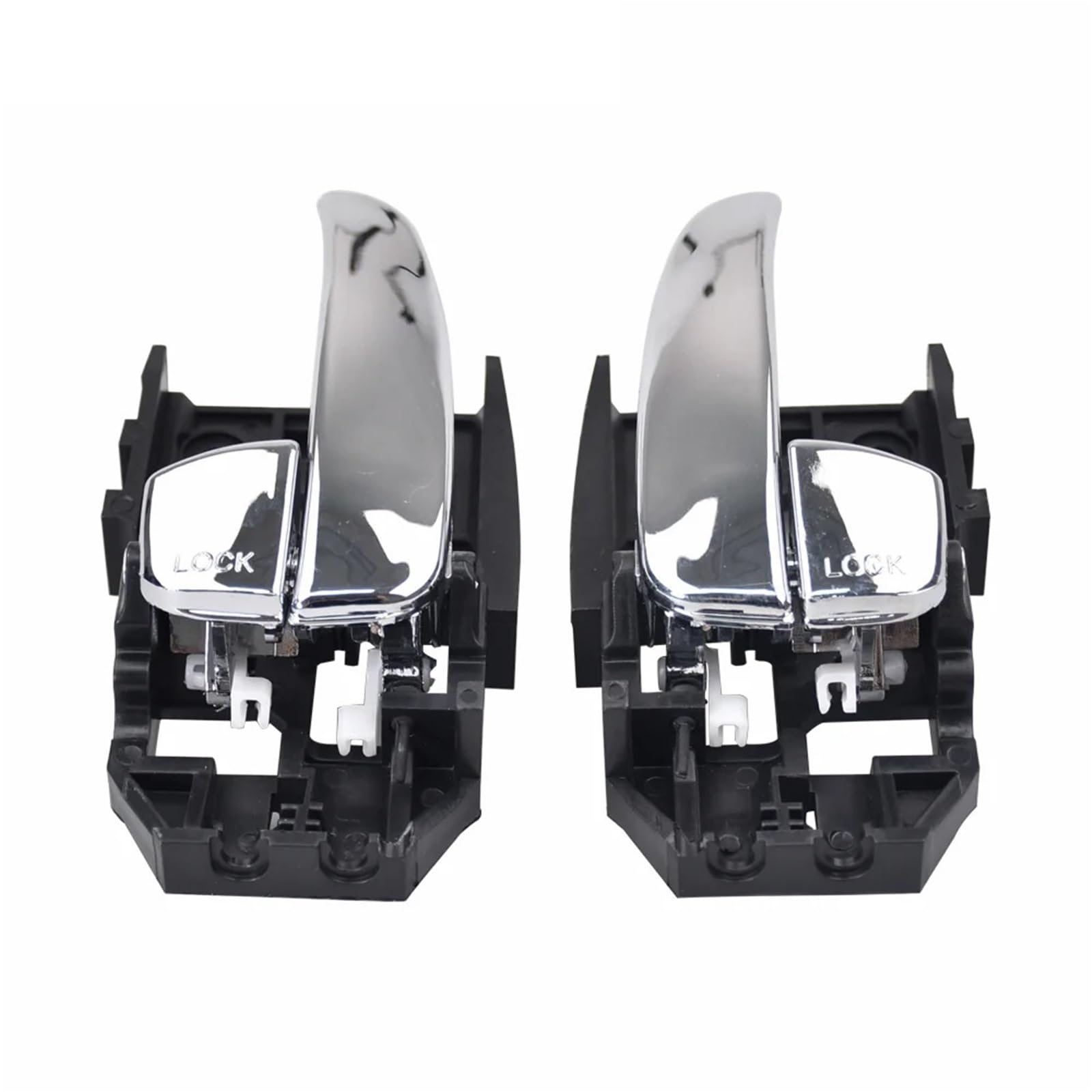 Rynvrncoe Chr 2Pcs Car Door Handle For Hyundai For Elantra 2001 2002 2003 2004 2005 2006 82610-2D010 Left Right Inside Door Handle Assembly Interior Door Handle(Chr 2Pcs)