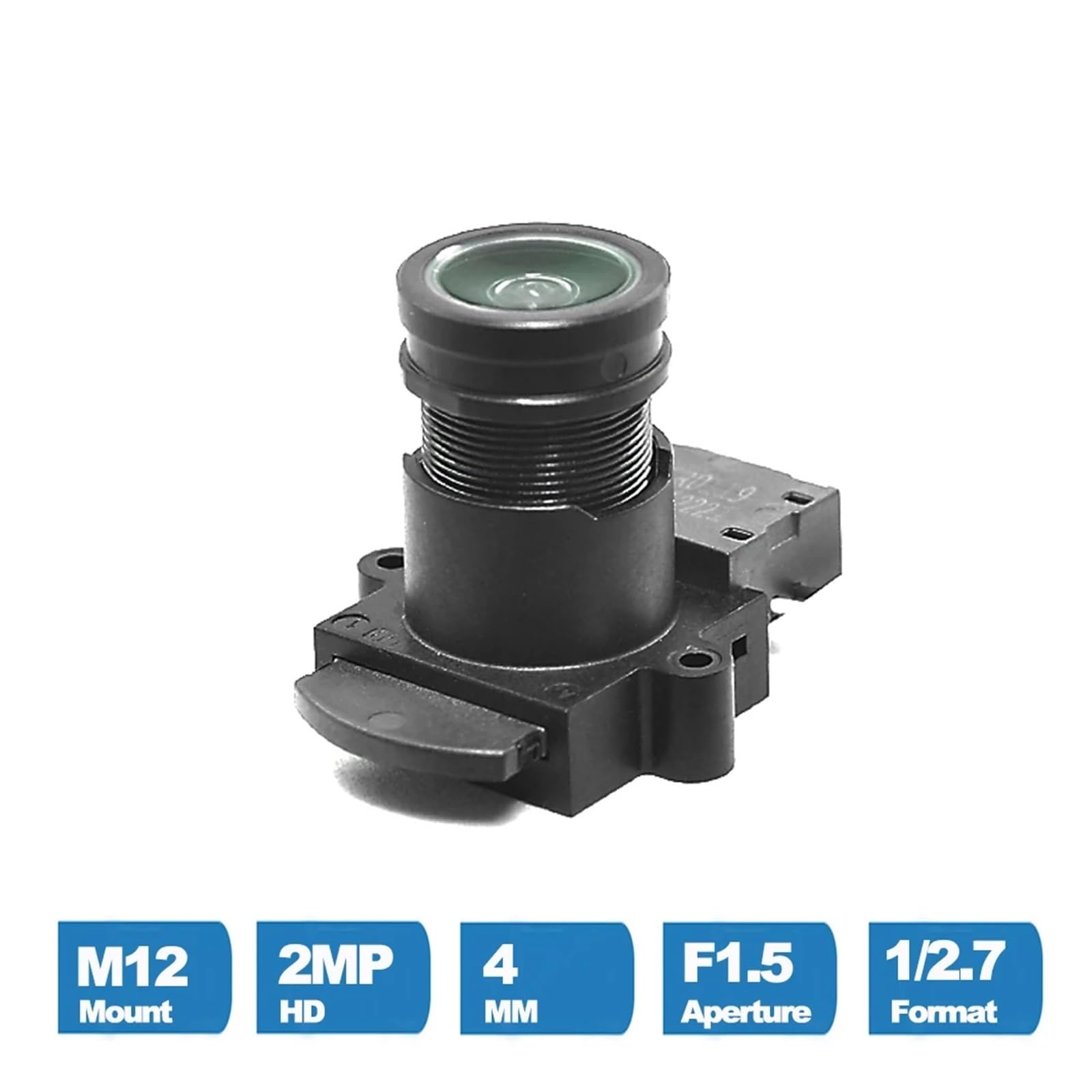 Starlight Lens 2MP 4mm Fixed Aperture F1.5 IMX290/291/307/327 Low Light CCTV Lens with IR Cut Filter