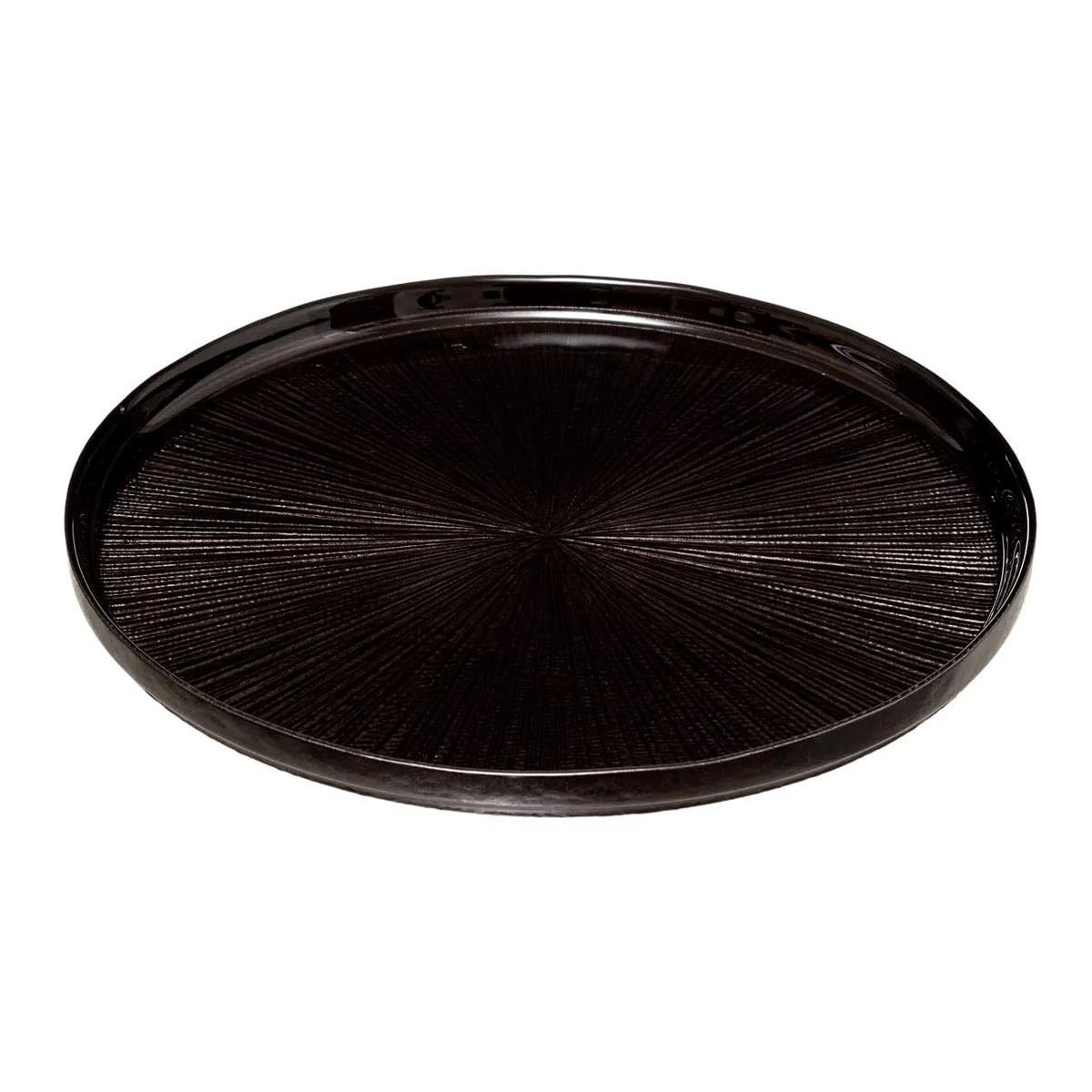 Secret de Gourmet - Lot de 6 Assiettes Plates Astra 28cm Noir