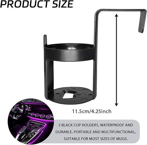 Miniatura 2 de 2 portavasos de automóvil, portavasos portátil para automóvil, soporte para bebidas para asiento de vehículo, accesorios universales para el