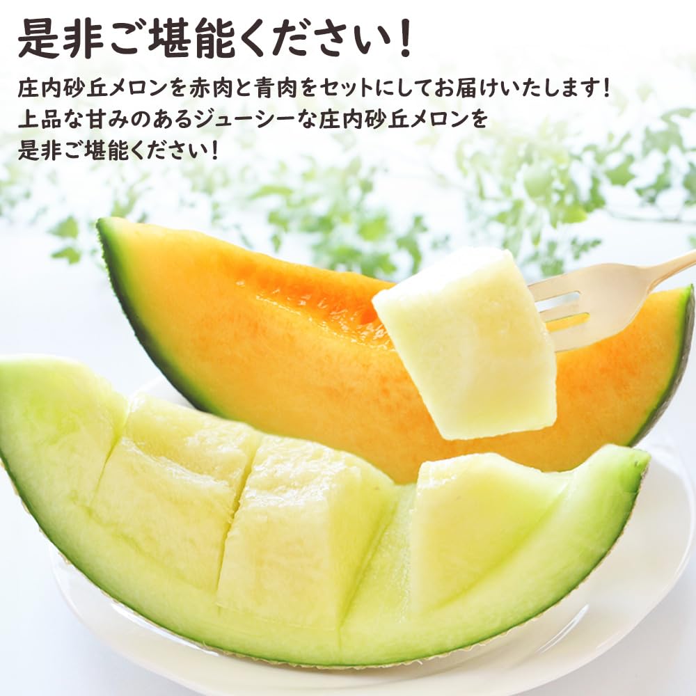 Amazon.co.jp: 山形県産 庄内砂丘 赤肉 青肉 セットでお届け 2.4kg