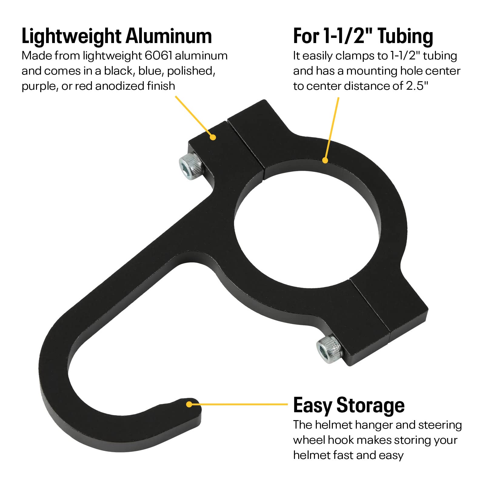 RaceQuip® 205991RQP Helmet Hardware - Pivots/Posts/Screws Included - Black - Kit