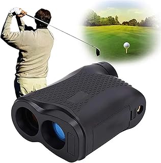 Outdoor Golf Rangefinder, Hunting Range Meter with Slope and Flag Acquisition, 6X Magnification and 500 M Measurement Range, 6 Modes Measurement and One Click Scan Mode, for Camping and Hunting