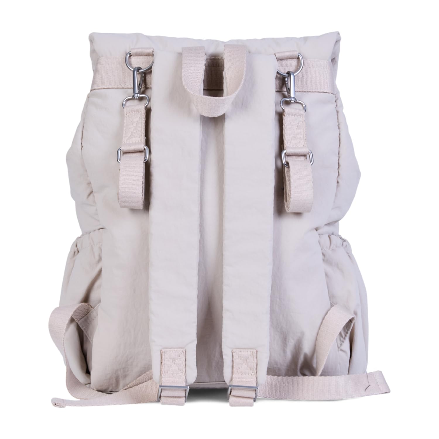 Childhome, Sac à Dos à Langer Bébé Mellow – Matelas à Langer Intégré, Compartiments Organisés, Pochette Isotherme, Pochette Lingettes, Crochets Poussette, Beige