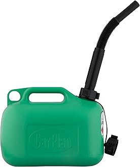 CarPlan Unleaded Petrol Fuel Can - Green, 5 Litre