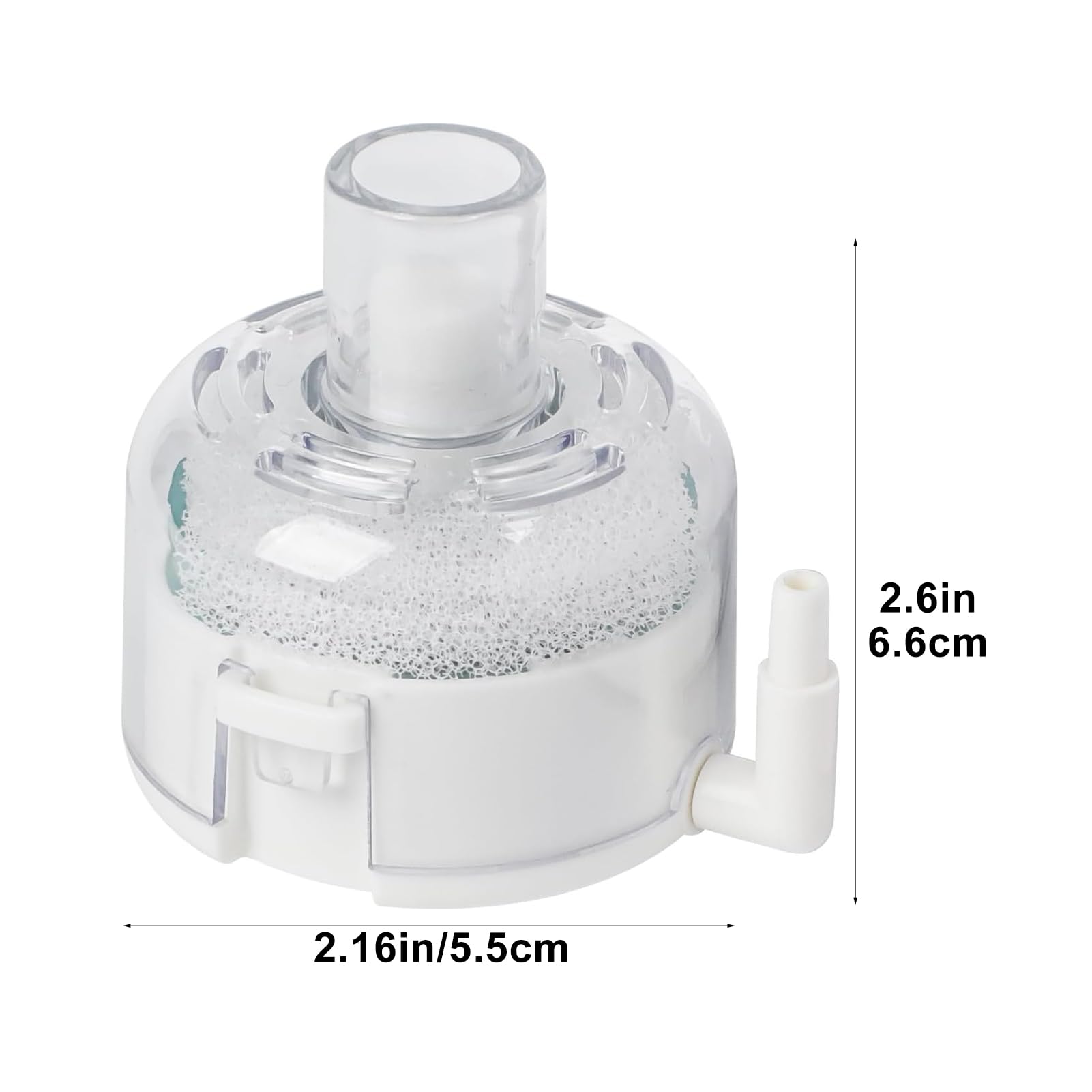 Zaphara Mini Aquarium Sponge Filte,Fry Shrimp and Small Fish Bio Filter for bet-ta tank with Foam and Filter Balls Submersible Filter for Fish Tanks up to 20 L(Air Pump Not Included) - Image 2