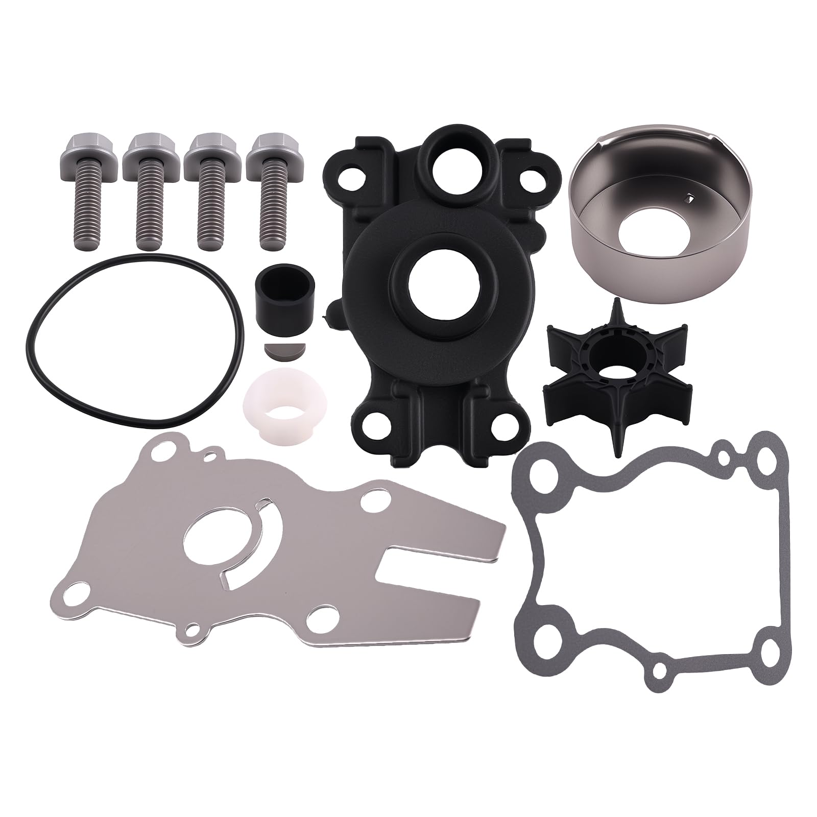 maXpeedingrods 63D-W0078-00 Water Pump Impeller Kit for Yamaha 2-Stroke 4-Stroke 40HP 50HP 60HP Motor 1995-2009 Replacement 63D-44311-00