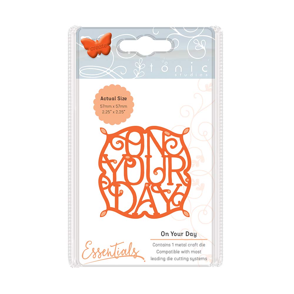 Tonic Studios Miniature Moments-On Your Day, Metal, Multi-Colour, 15.5 x 8.5 x 0.2 cm