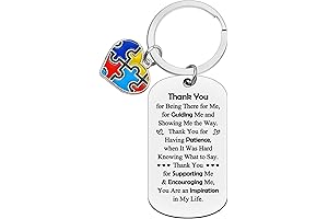 Xiahuyu Autism Awareness Gift Keychain Autism Teacher Appreciation Gift