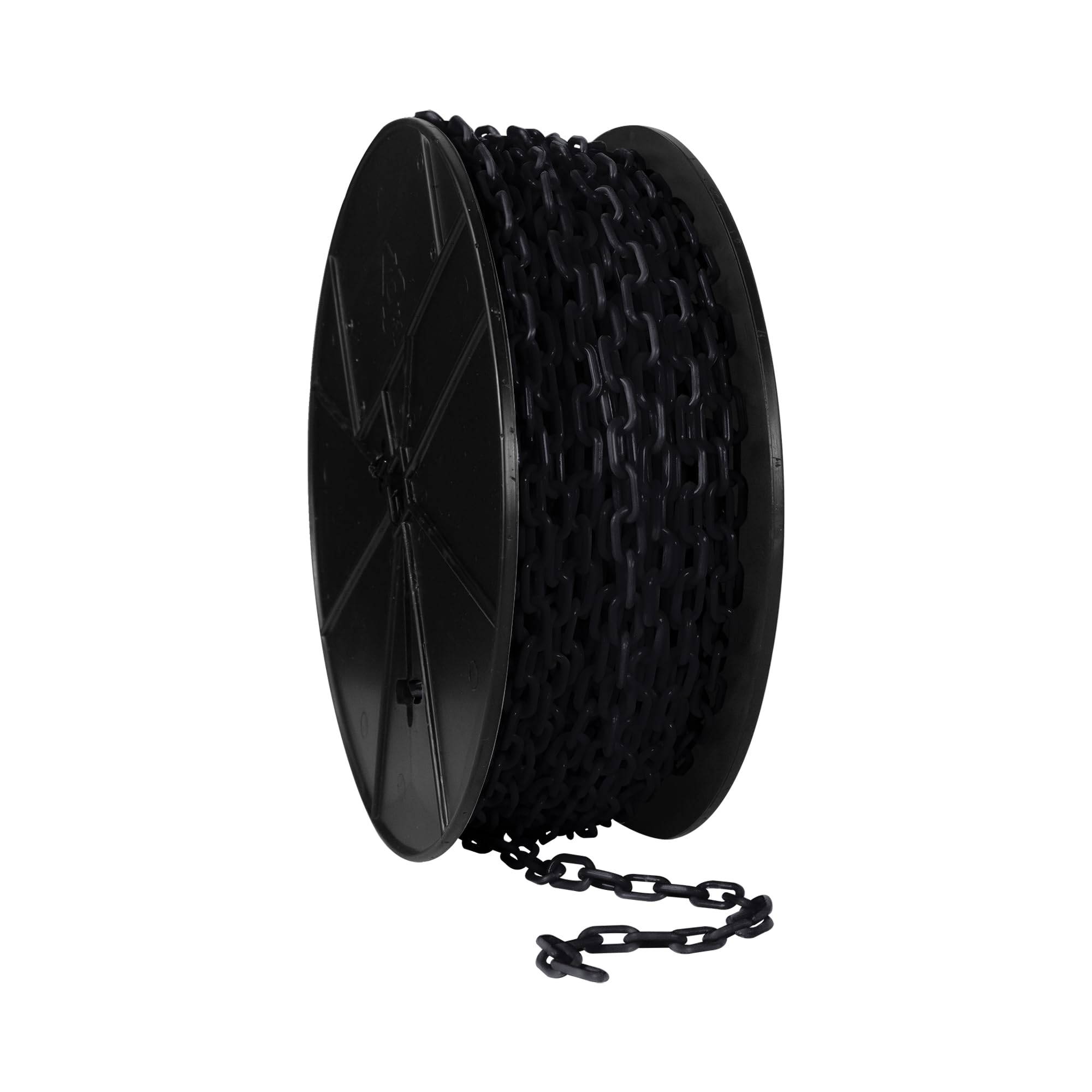 Chaîne de barrière plastique noir 1,9 cm bobine 60 m Mr. Chain 00103