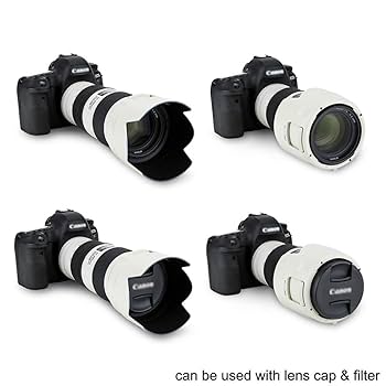 Amazon | ホワイトレンズフードシェード Canon EF 70-200mm f/4L