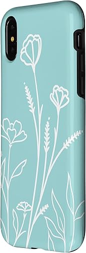 Miniatura 8 de iPhone 11 - Bonito diseño de flores silvestres de verano en funda azul verde pastel