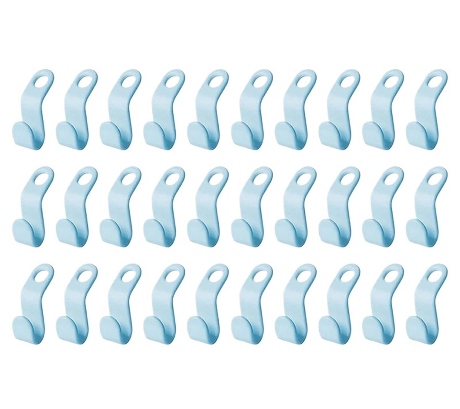 Clothes Hanger Connector Hooks 90pcs Clothes Hangers Connector Hooks Cascading Bedroom Closets Space Saving Connection Organizer for Wardrobe Closet Organizer(Blue)