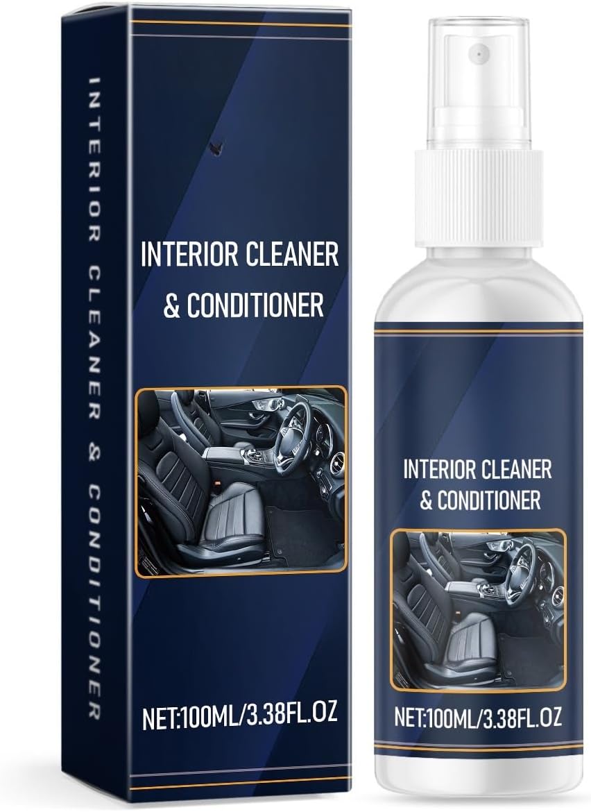 Car Interior Cleaner, Deep Penetrating, Gentle On Materials, Easy to Use, Fits Seats & Carpets(2PCS)