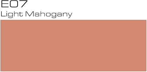 Miniatura 2 de Copic Sketch Marcador, barril de forma ovalada, puntas medianas anchas y superbrochas, caoba clara E07 (E07-S)