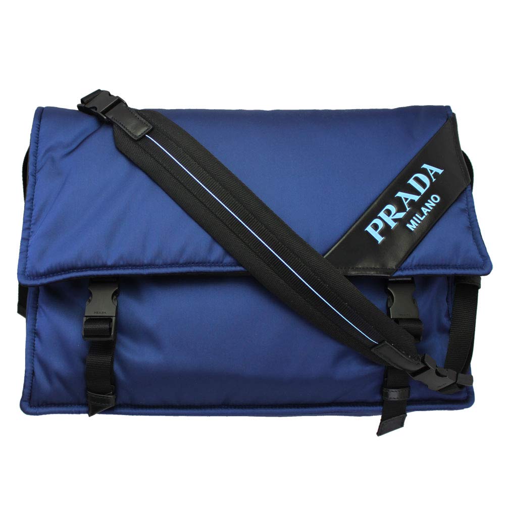 Blue Nylon Messenger Shoulder Bag 1BD155 Royal