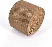 Vista 18 de 1 rollo de cordón elástico plano de 1.5 pulgadas de ancho por 3 yardas de banda elástica sarga de doble cara (#1 Blanco)