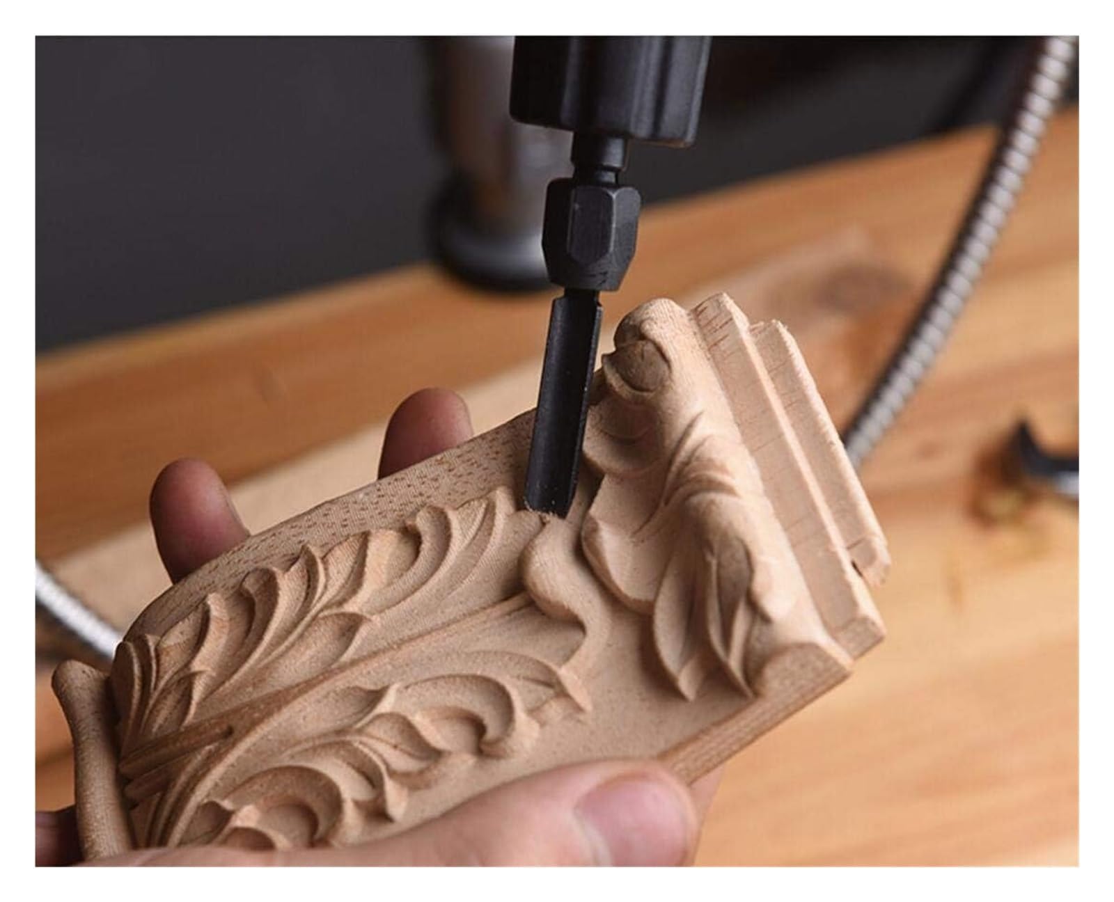 Herramienta eléctrica de tallado de madera de 280 W, cincel de madera profesional con rueda de pulido, talladora multiusos de 220 V para pasatiempos y talleres