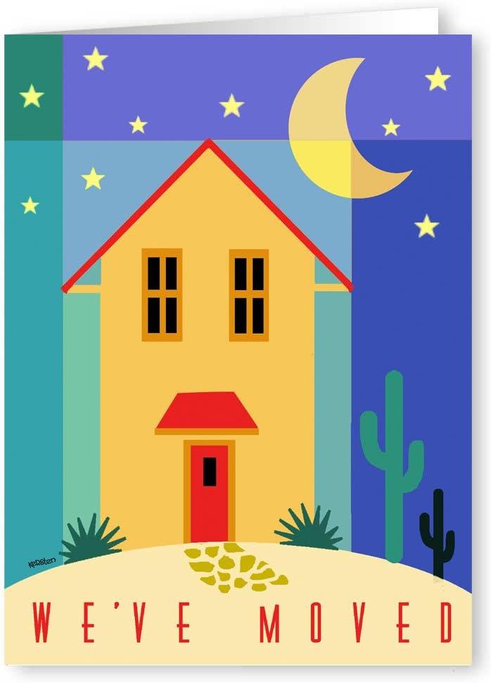 We've Moved Note Card - 10 Boxed Cards & Envelopes - Change of Address