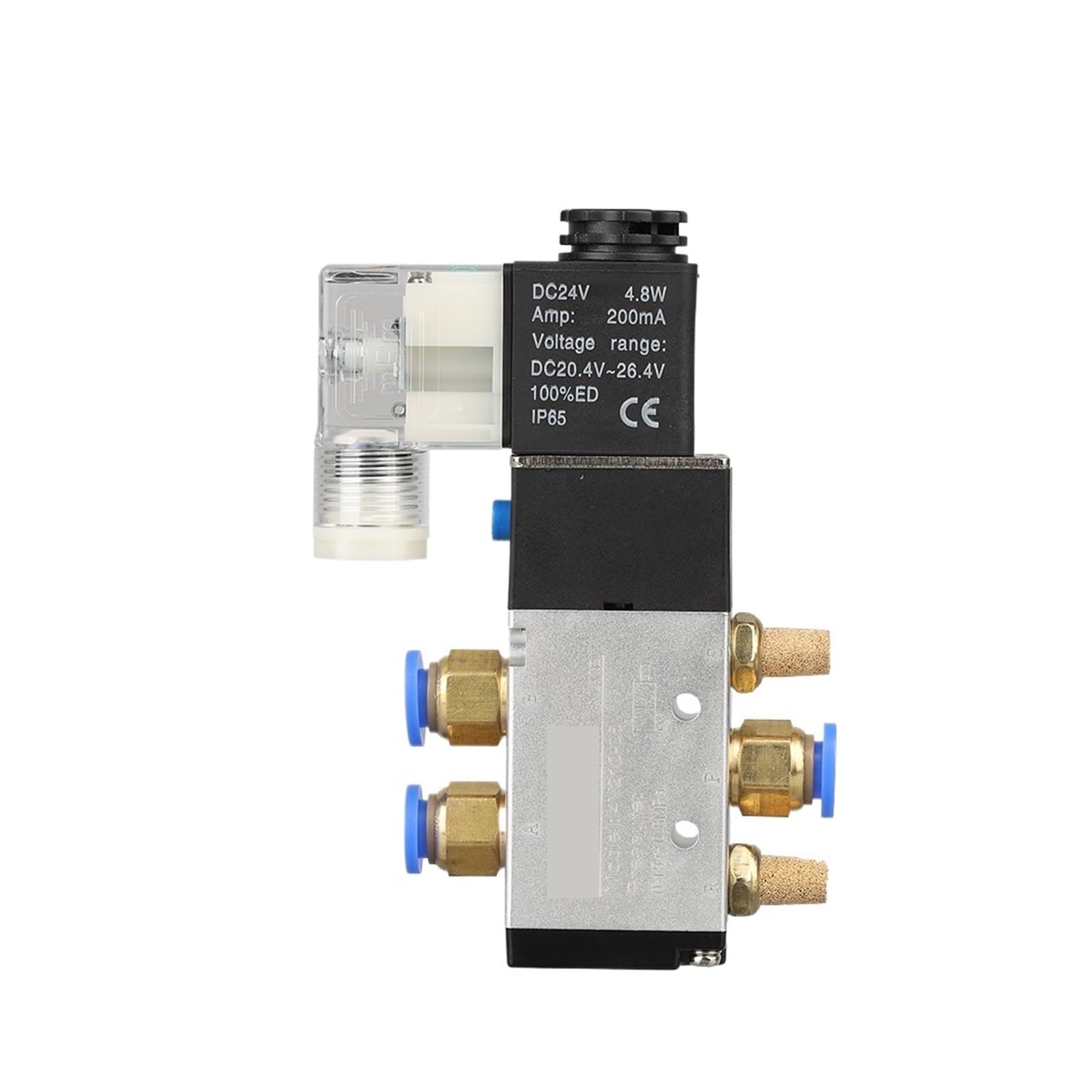 Válvula Solenoide eléctrica neumática 4V210-08, válvula magnética de Gas y Aire con Control de 5 vías y 2 Posiciones, 4mm-12mm, 12V, 24V, 220V