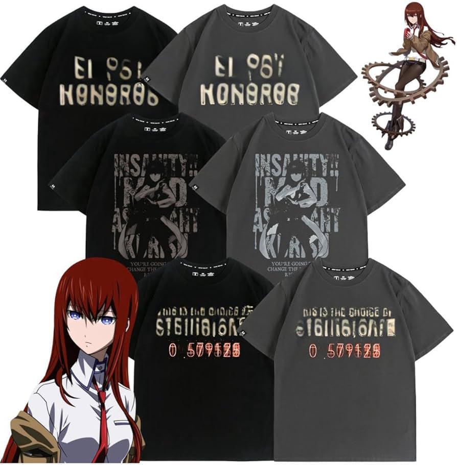 Amazon.co.jp: シュタインズゲート tシャツ 半袖 牧瀬紅莉栖 まきせ