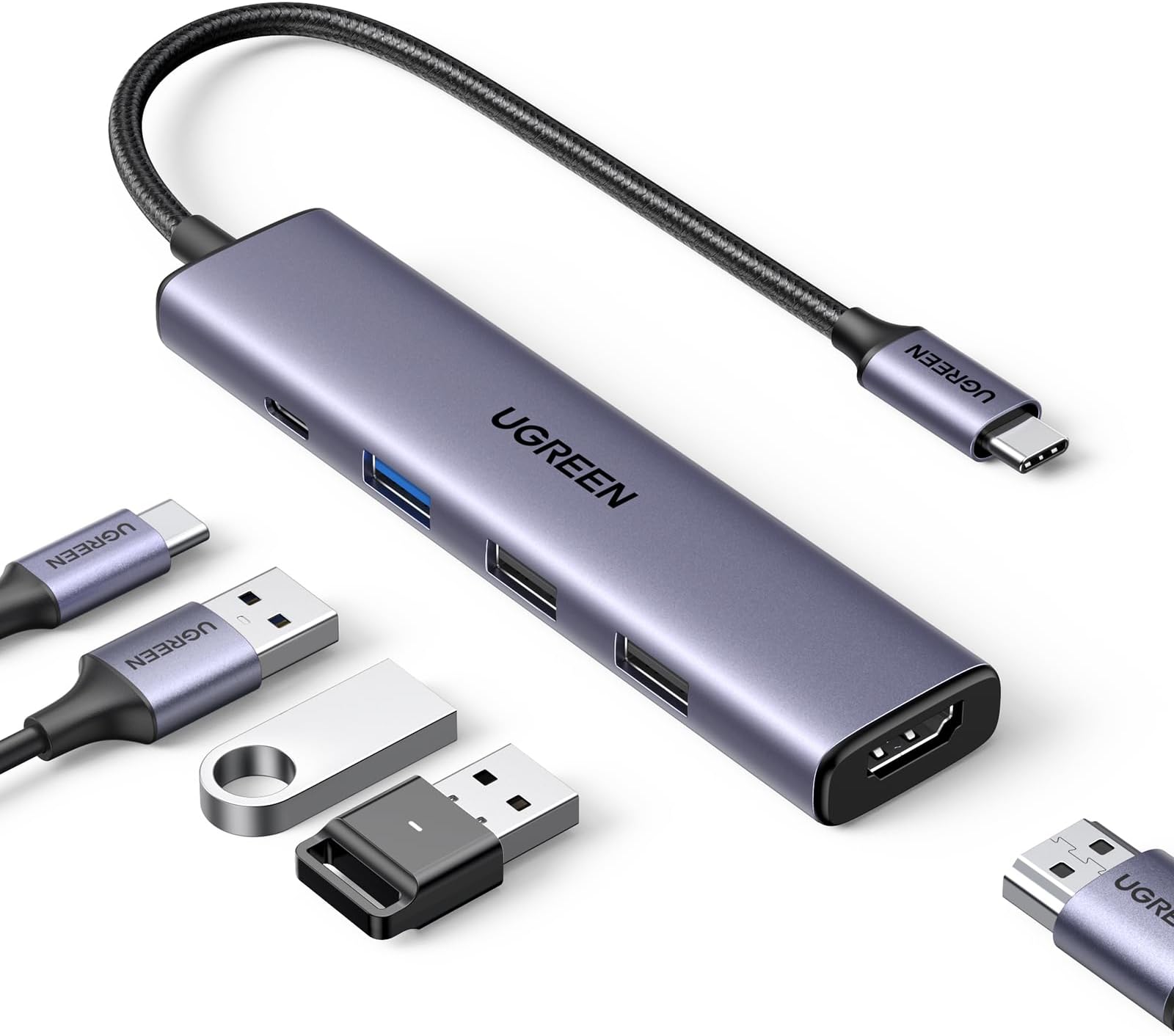 UGREEN USB 3.0 Switch Selector 2 in 4 out, 2 Computers Sharing 4