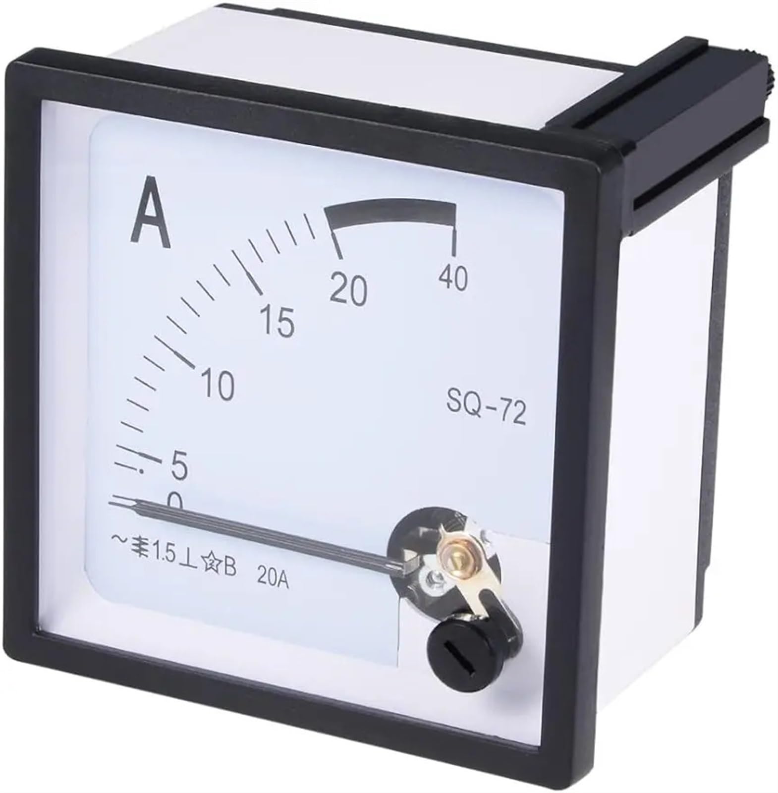 Ampèremètre à pointeur AC SQ-72 30A évitez les surcharges de vos circuits - 6