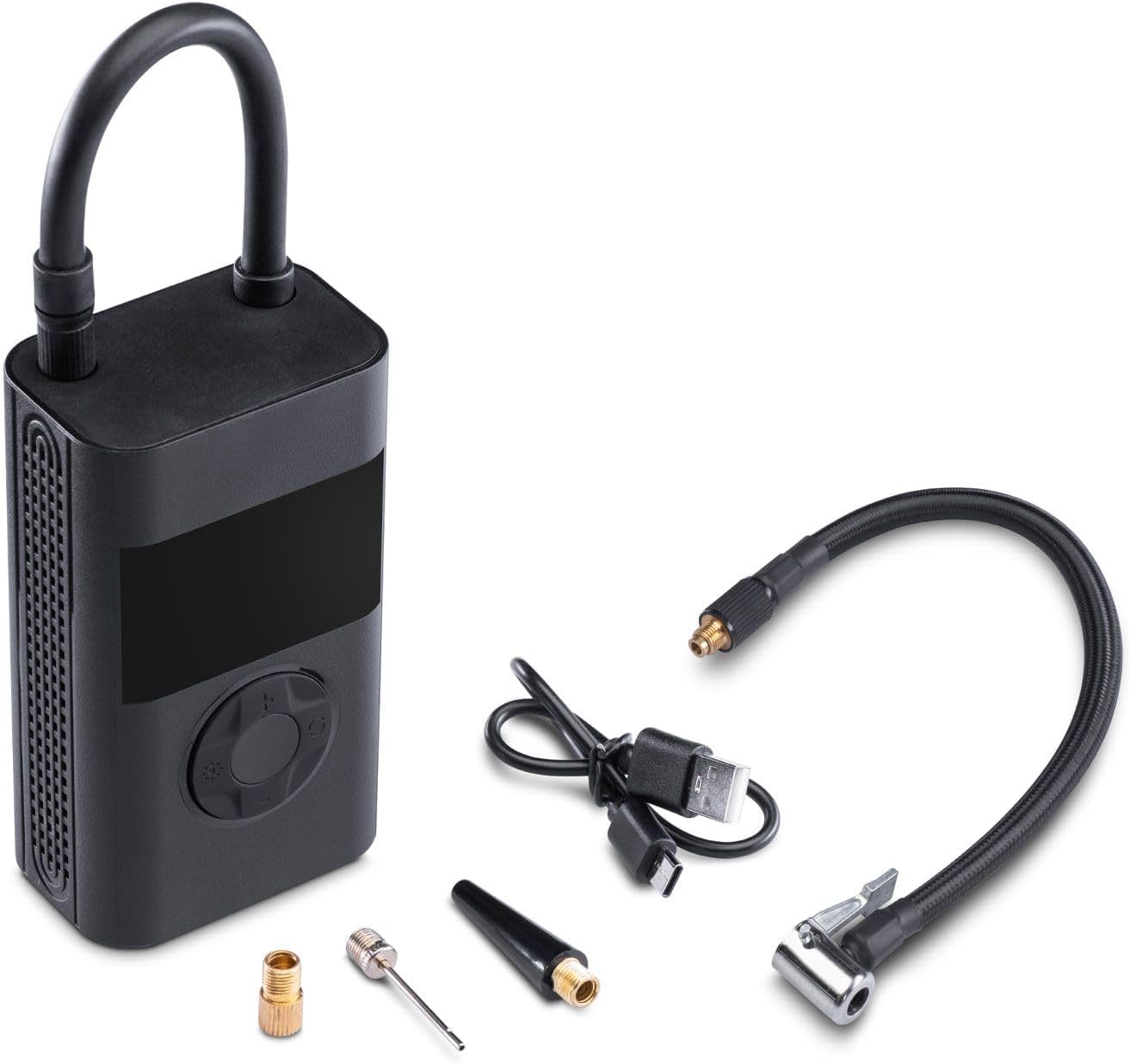 Midland ENERPUMP Portable Air Compressor and included accessories