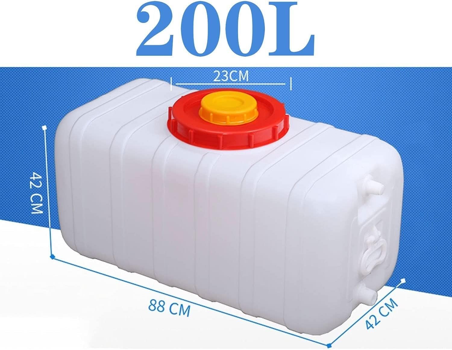 Water Tank Plastics Water Container with Screw Cap Ultralight Portable Waterbucket Camping Water Storage Carrier Jug Outdoor Water Storage for Camping Hiking(200L)