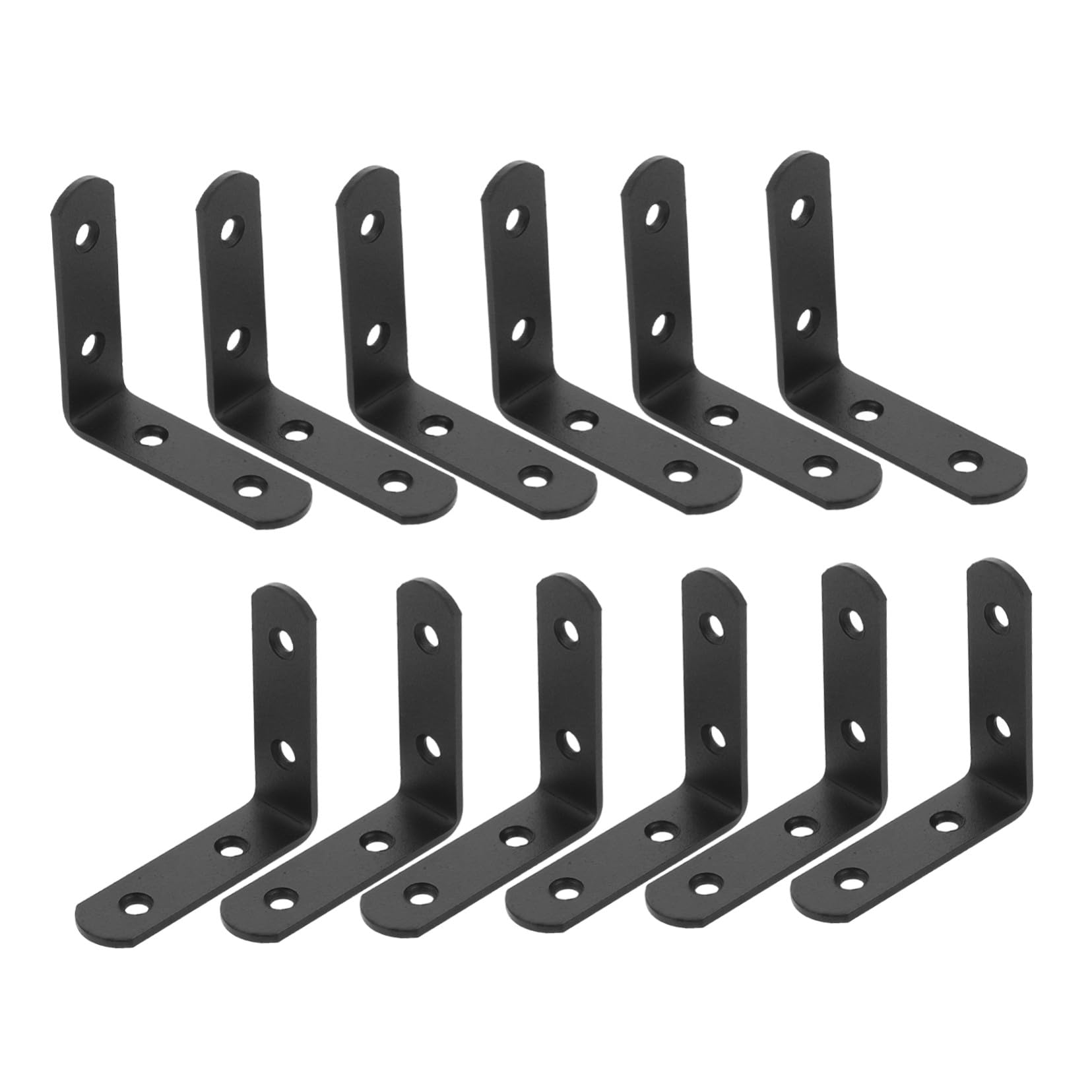 Équerres de renfort MAGICLULU : 12 pièces de supports d'angle droit en métal pour meuble
