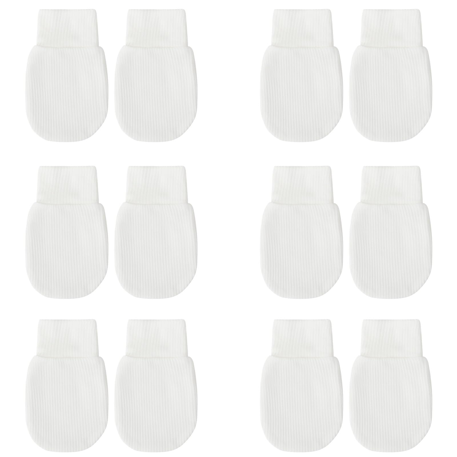 DRESHOW Newborn Baby Mittens Infant Gloves No Scratch Mittens Elastic Wrist Gloves for 0-6 Months Baby Boys Girls