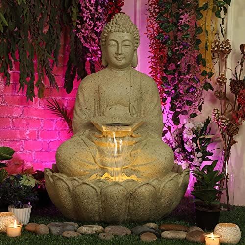 Fountain DKD Home Decor 20 x 15 x 24 cm Resin Indian Man (2 Units) main image 0