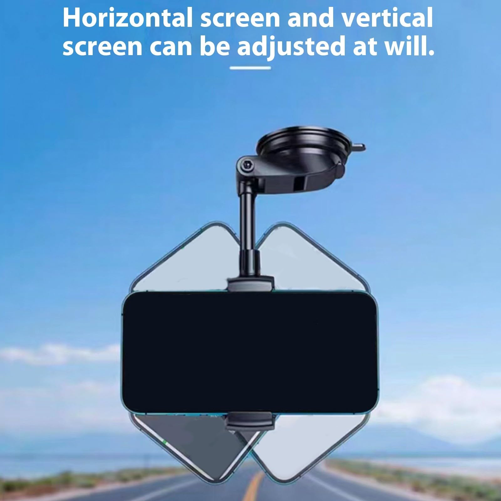 Supporto per telefono da auto regolabile in altezza Cruscotti Supporto a ventosa Rotazione 360 Cruscotti Supporto per telefono Generale Per Smartphone Supporto per telefono per la navigazione e il