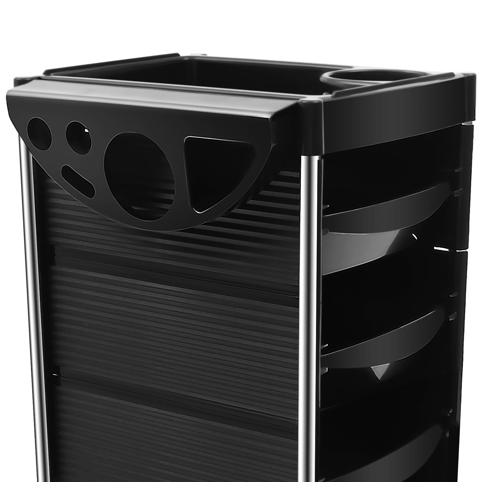 6 Lagen GroßEs FassungsvermöGen Friseurwagen Arbeitswagen Rollwagen Kosmetikwagen Stapelboy Bedienungswagen Salonwagen Salon Trolley Beauty Hair Spa Rolling Friseur Lagerung Cart Schubladen