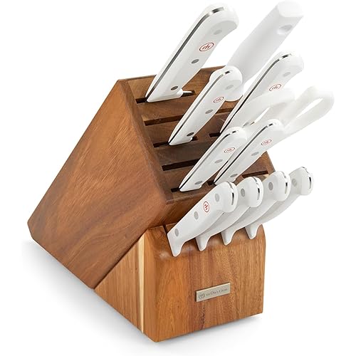 WÜSTHOF Gourmet White Twelve Piece Knife Block Set