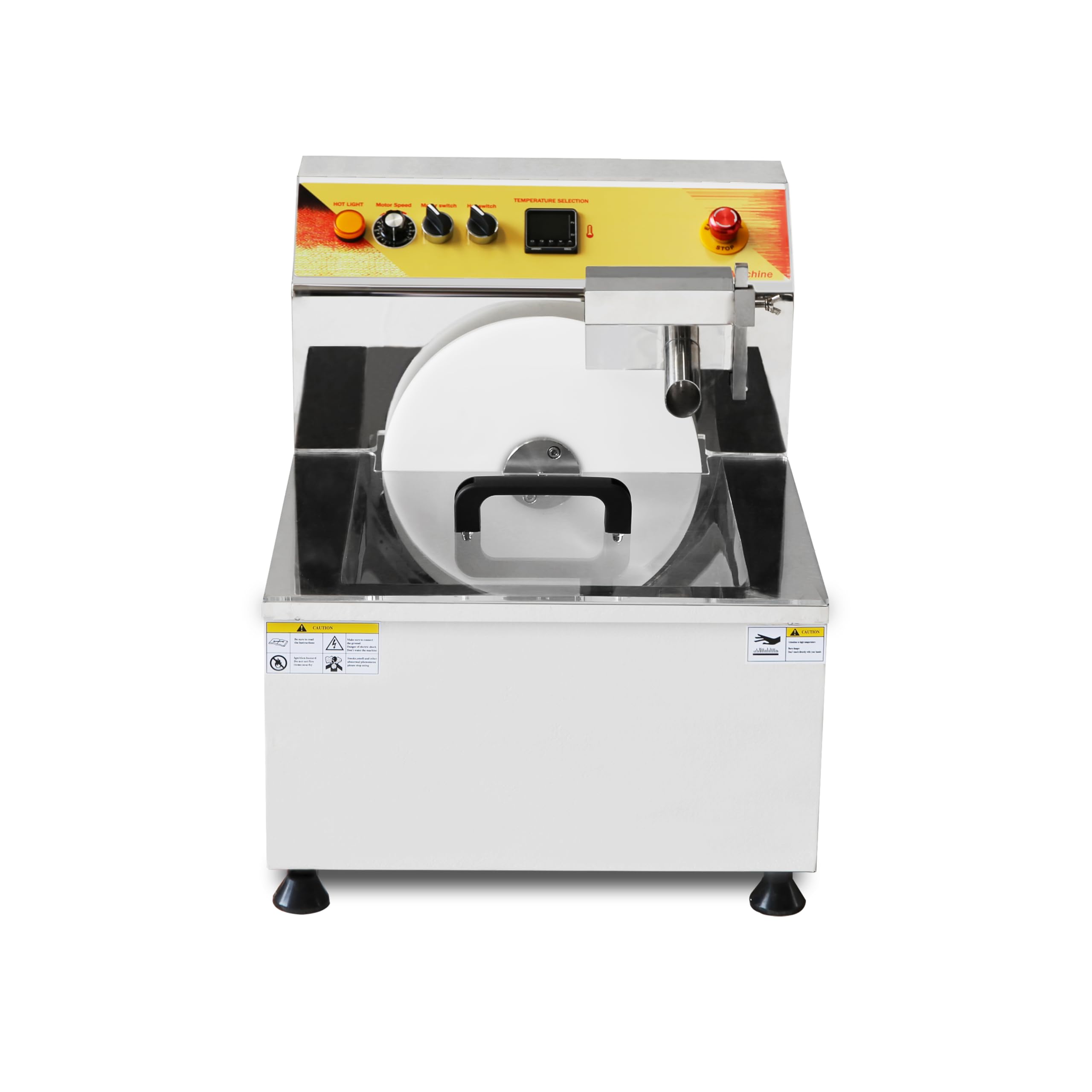 12.4L Commercial Chocolate Melting Pot, Fountain & Melting Tempering Machine, 1200W 110V Hot Chocolate Heater with Vibration, 8kg/Batch for Home and Professional Use