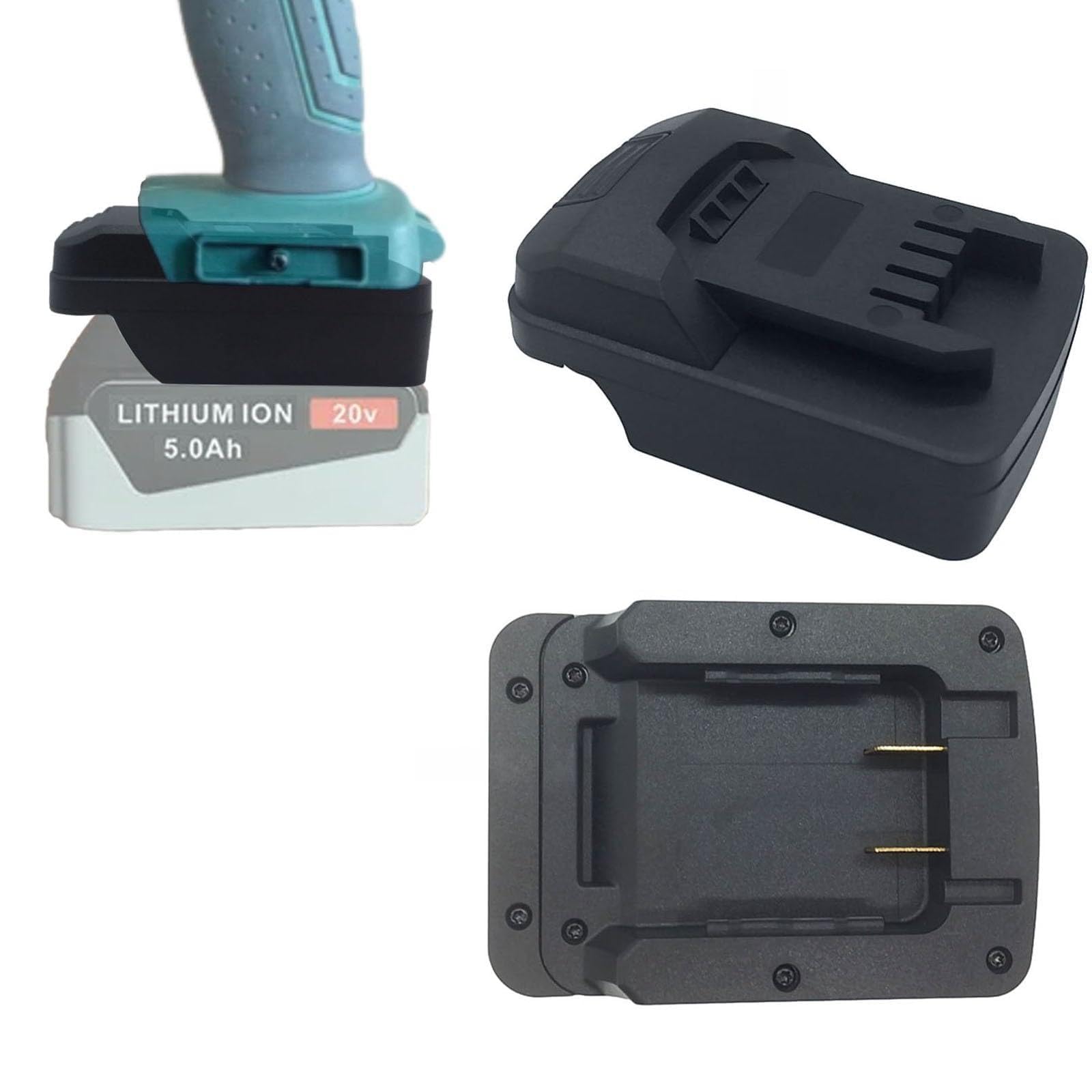 Adaptateur de batterie pour Parkside X20V Team, compatible avec Black+Decker BL1518 LBXR20 vers outils électriques 18 V/20 V