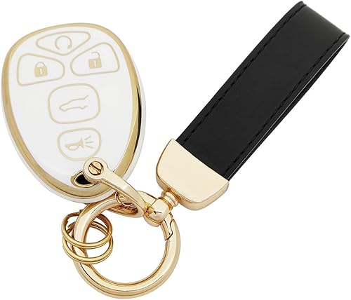 Miniatura 8 de Funda para llavero de TPU compatible con Chevy Tahoe Suburban GMC Acadia Yukon y Cadillac y Buick Lucerne Enclave Pontiac Key Fob